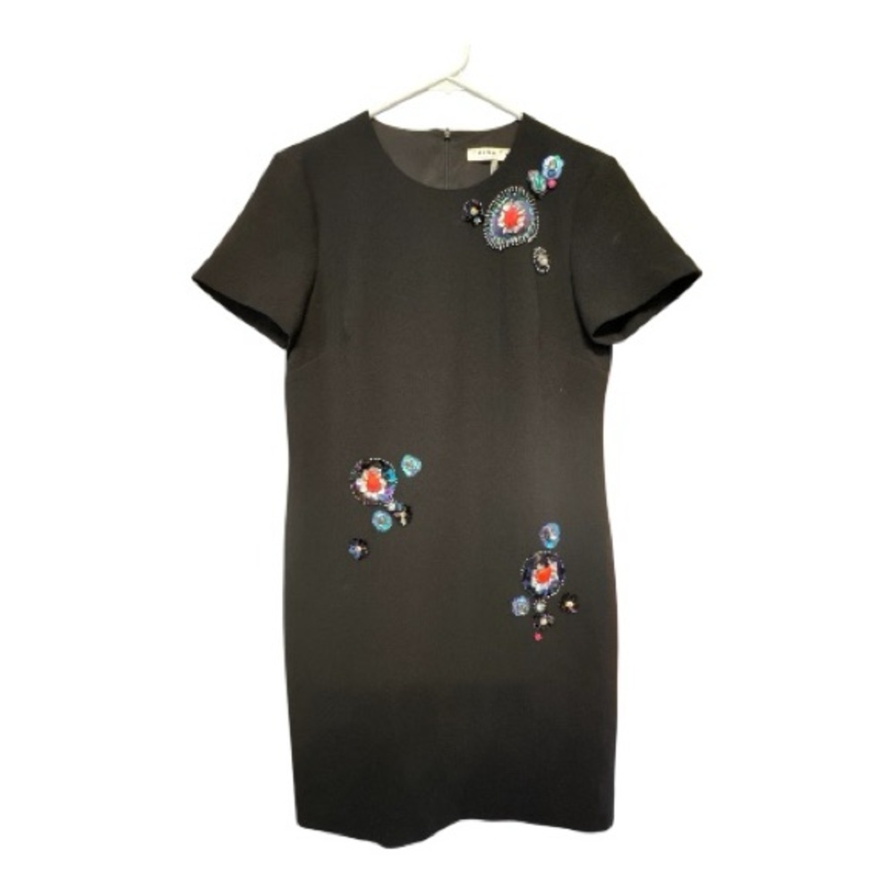 Trina Turk Black Embellished Sheath Mini Dress -Size 4